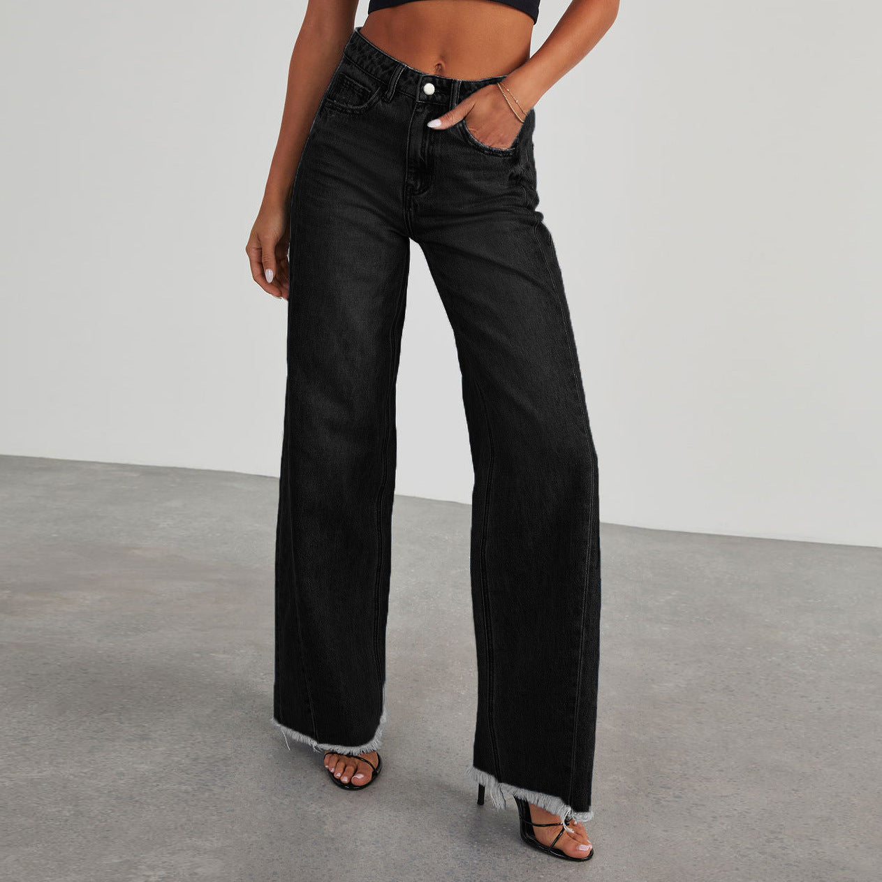 INES JEAN TAILLE HAUTE ÉVASÉ